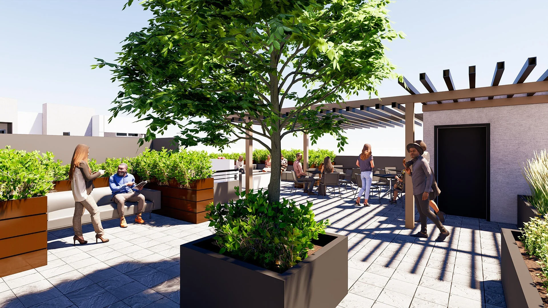 Rendering of the amenity deck